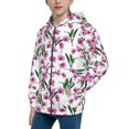 thumbnail image 2 of Sigee Orchids Flowers for Teenage Zip Up Hoodies Long Sleeve Sweatshirts-Medium, 2 of 6