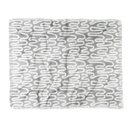 Society6 Lathe Quill Candy Canes Pink Throw Blanket