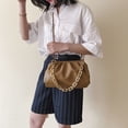 thumbnail image 4 of Sywqhk Bolso De Hombro Con Cadena Para Mujer, Bolso De Mano De Cuero Para Fiesta En La Nube (Marrón Claro) Sywqhk Para estrenar, 4 of 9
