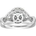 thumbnail image 5 of 14K White Gold Complete Diamond Cluster Engagement Ring (Size 7) Made In India rm2393e-075-waa, 5 of 5