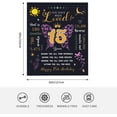 thumbnail image 5 of Birthday Gifts for 15 Year Old Girl, 15th Birthday Gifts for Teen Girls, 15 Year Old Girl Gift for Birthday Ideas, Quinceanera Gifts, Happy 15th Birthday Decorations Throw Blanket 60"X50", 5 of 6