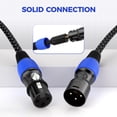 thumbnail image 4 of Cable de micrófono Xixryio Premium, paquete de 2 unidades, 15 m, XLR macho a hembra, 4 of 7