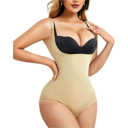 

Junlan Shapewear Bodysuit for Women Tummy Control Fajas Colombianas Waist Trainer Butt Lifter Panty Stomach Body Shaper Jumpsuit