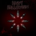 thumbnail image 3 of Uñas postizas adhesivas HPYFOI diseño gótico de Halloween con arañas, 24 piezas, 3 of 7