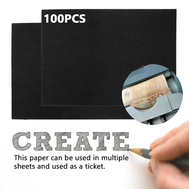100pcs A4 Carbon Paper Black Legible Graphite Copy Paper for Fashion Design  draft