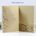 thumbnail image 1 of Tarjeta de invitación de boda cortada con láser elegante, tarjeta de felicitación, negocios personalizados con tarjeta RSVP, decoración de fiesta, azul y blanco, 50 piezas, 1 of 4