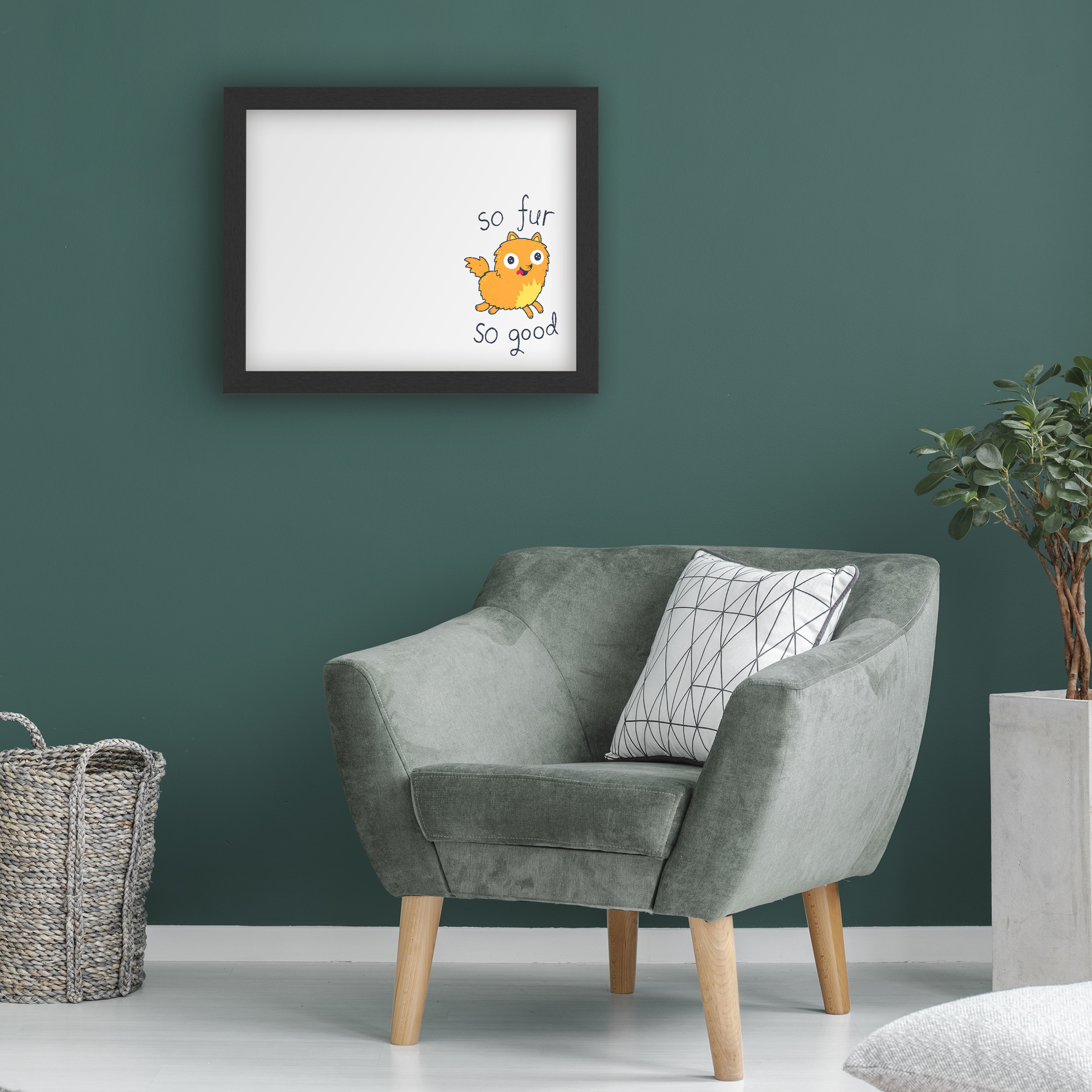 Trademark Fine Art 'So Fur So Good' Markerboard by Michael Buxton