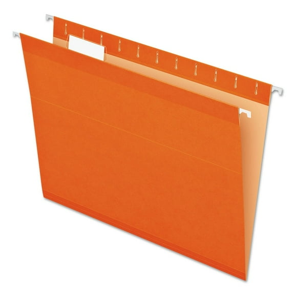 Pendaflex Reinforced Hanging Folders 1/5 Tab Letter Orange 25/Box 415215ORA