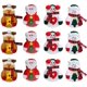 thumbnail image 1 of x 4 piezas Bolsa de cubiertos de Navidad Bolsa de cubiertos Soporte de cubiertos Decoración de Navidad Decoración de mesa Reno Muñeco de nieve Papá Noel en general JFHHH pequeña, 1 of 5