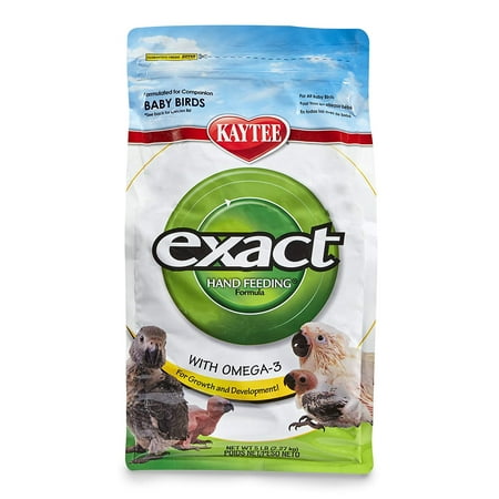 Exact Hand Feeding For Baby Birds, 5 Lb Bag, Balanced High-Nutrient Formula Helps Babies Grow Faster, Wean Earlier And Develop Stronger, Brighter Plumage. By