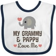 thumbnail image 3 of Inktastic My Grammy and Pappy Love Me Grandchild Boys or Girls Baby Bib, 3 of 4