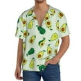 thumbnail image 3 of Balery Cartoon Fruit Men's Casual Button Down Shirt Short Sleeve Textured Summer Cuban Beach Shirts-4X-Large, 3 of 7