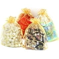 thumbnail image 5 of 100Pcs Organza Bags 5"x7", Small Sheer Drawstring Jewelry Gifts Bags,Yellow Mesh Wedding Party Favor Bags for Potpourri,Christmas Candy Pouches, 5 of 9
