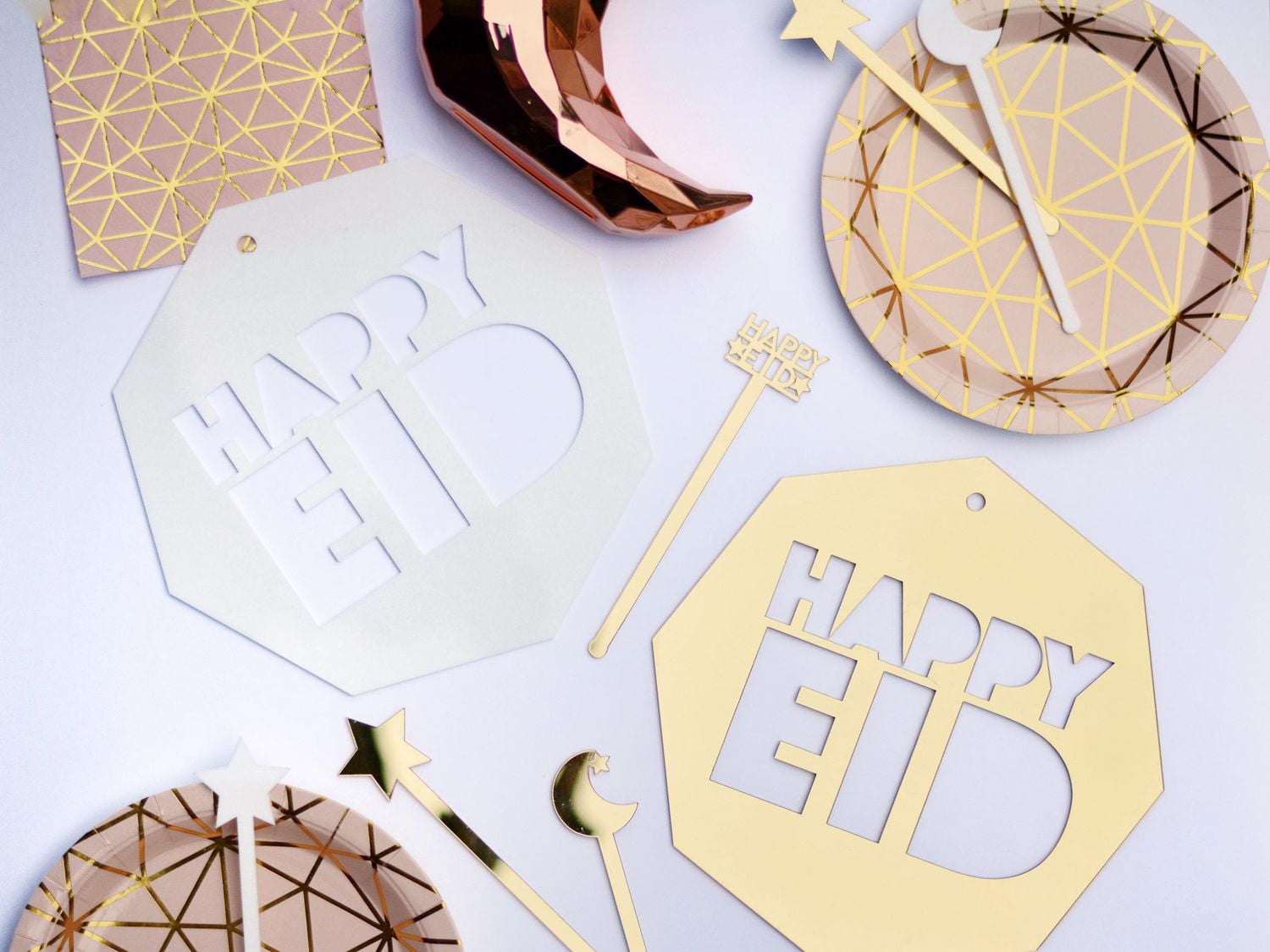 modernEID Happy Eid Acrylic stirrers/picks