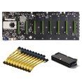 thumbnail image 3 of Btc-D37 Máquina Minera Placa Base Cpu Set 8 Ranura Para Tarjeta Gráfica + Adaptador De Corriente De 24 Pines + Pci Express De 8 Pines A Doble Pcie 8 (6 + 2) Cable De Alimentación De Pines Moyic EL011497-00, 3 of 5