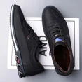 thumbnail image 3 of Men's Casual Fashion Leather Shoes with Fleece Lining, 3 of 5
