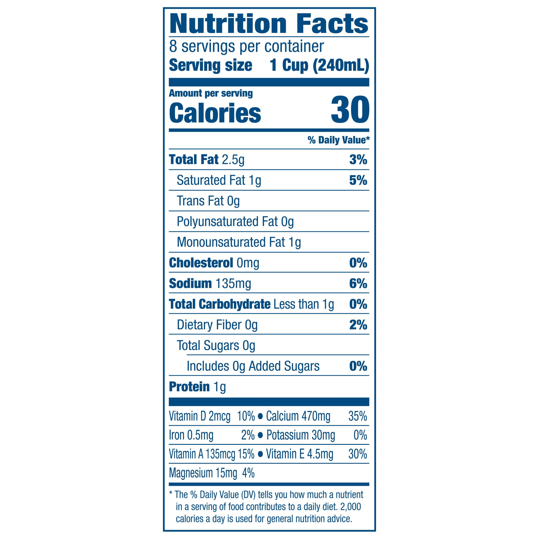 Silk Dairy Free Unsweetened Almond Coconut Milk, Gluten Free, 64 FL OZ Half Gallon