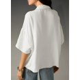 thumbnail image 3 of Top Astilish para mujer, casual, de verano, blanco, talla L, 3 of 9