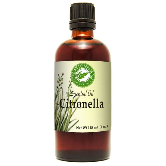 Citronella Essential Oil 4 oz For Diffuser, Candles, Outdoor blends Creation Pharm