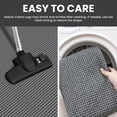 thumbnail image 4 of IOHOUZE Washable Area Rug 5'x7' Non Slip Rubber Backed Rug for Dining Room Rugs Bedroom Rug, Woven Indoor Rugs Floor Carpet for Living Room Nursery, Dark Grey, 4 of 8