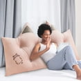 thumbnail image 3 of REK " Style Cat Ear Design Bedside Pillow Comfortable Backrest For Couch Sofa And Window Seat With Soft Large Cushion", 3 of 4