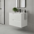 thumbnail image 2 of Citiscape Modern Bathroom Vanity with Textured Drawer Fronts 30" Wide - White - Sink Included, 2 of 12