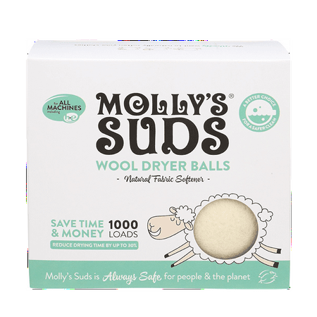 Molly's Suds Wool Dryer Balls - Set of 3 (Best Wool Dryer Balls)
