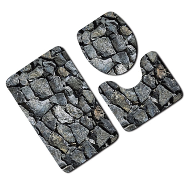 Cateissary Juego de 3 unidades de alfombrillas para baño, alfombrilla antideslizante para cocina, alfombrilla para baño, alfombrilla para baño, Decoración del hogar TYPE6 5#