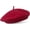 Red, variant on Minzimin Wool Beret Hat - Classic Stretchable - One Size Fits Most - Solid Color - Stylish Chic