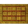 thumbnail image 1 of Ahgly Company Indoor Rectangle Abstract Yellow Modern Area Rugs, 4' x 6', 1 of 4