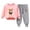 Pink, variant on Afuyipoi Kids Cute Teddy Bear Graphic Sweatshirt and Matching Joggers Outfit Set 100% Cotton 0-7Y Gray Size 0M