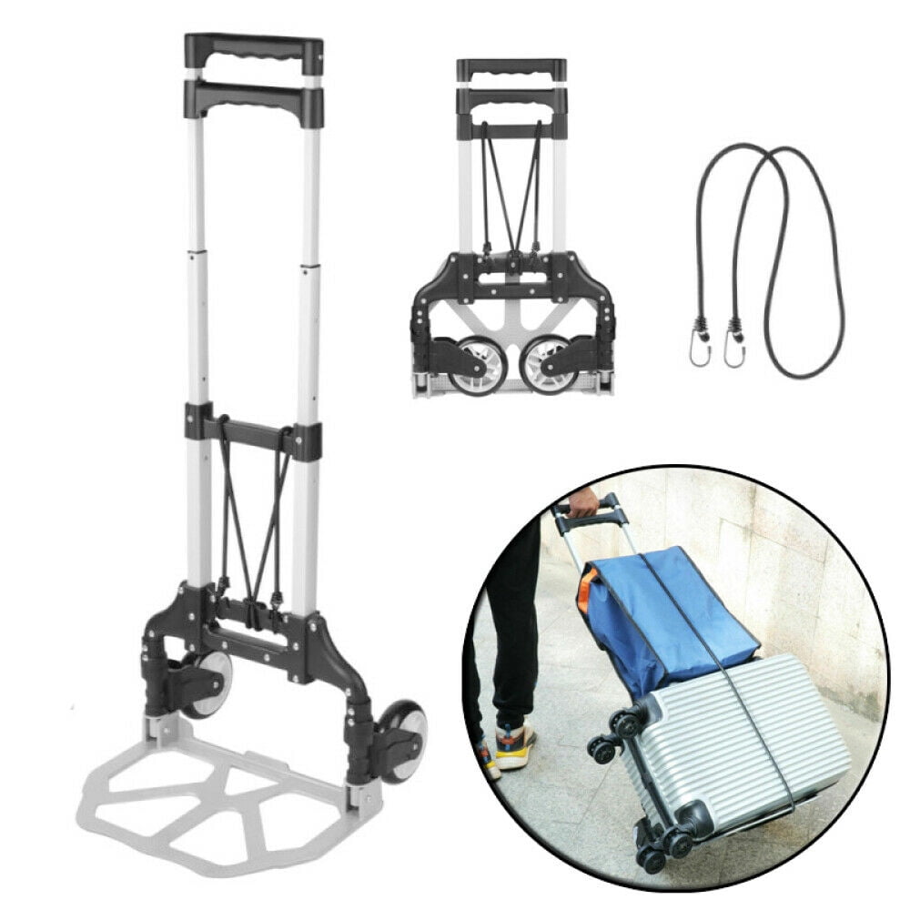 170lbs Aluminiu Cart Folding Dolly Push Truck Hand Collapsible Trolley Luggage R 