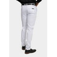 Victorious Men's Basic Casual Slim Fit Stretch Chino Pants DL1250 White 34/30