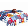 thumbnail image 2 of Gorgeous Home Linen 6-Pieces Kids Twin Bed in a Bag Sports Patchwork Reversible with Sheets and Dressing Pillow, 2 of 5