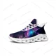 thumbnail image 1 of Zapatillas deportivas Galaxy Celestial Flats para hombre y mujer, deportivas de alta calidad con cordones, de malla, hechas a medida, color blanco, 1 of 6