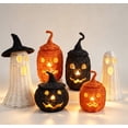 thumbnail image 7 of THOPBPRK Halloween Seagrass & Metal Pumpkin Basket - 10.2" Handmade Woven Jack O' Lantern Halloween Centerpiece & Fall Porch Decor, 7 of 7