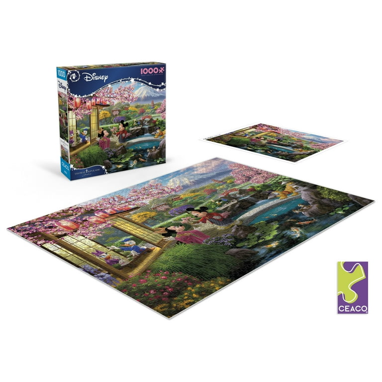 Ceaco 1000 Piece Mickey and Minnie in Japan Interlocking Jigsaw