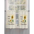 thumbnail image 5 of Sunflower Bathroom Window Curtain, Vintage Botanical Light Filtering Coffee Kitchen Curtains, Bedroom Living Room Curtains 2 Panel 84"x45", 5 of 6