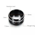 thumbnail image 4 of 8mm full of CZ Wedding Ring Women's Stainless Steel Band Stylish Jewelry Sz 6-13, 4 of 5