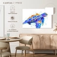thumbnail image 5 of Elephant Stock Sea Turtle Watercolor Wall Art - Horizontal Canvas Wall Art - Living Room Wall Decor - Animal Canvas - White And Blue Decor - 24" x 16", 5 of 8