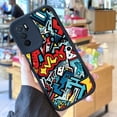thumbnail image 2 of ¡Exprese su estilo con esta llamativa funda para teléfono plateada colorida de doble capa mate con dibujos animados para iPhone!, 2 of 4