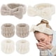 thumbnail image 2 of Juego de 6 pulseras prácticas para el pelo con banda para la muñeca y lazo para el pelo de felpa, 2 of 6