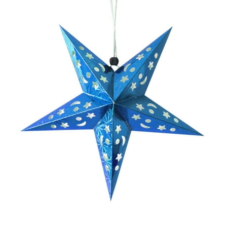 Christmas Tree Star Charm - Romantic Xmas String Hanging Charm Star Party Decoration Christmas Tree Ornament