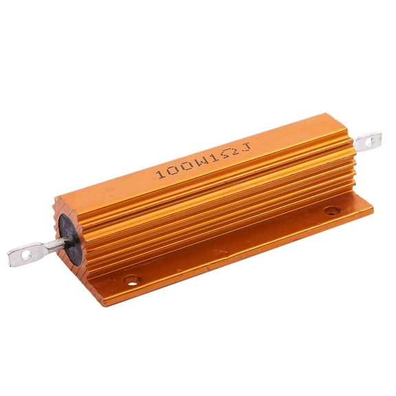 Gold Aluminum Clad Power Resistor Resistance 100W, 1 Ohm 1R