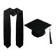 thumbnail image 1 of Birrete de graduación con borla, accesorio para ceremonia, regalo de fin de año, birrete académico Estola negra, 1 of 9