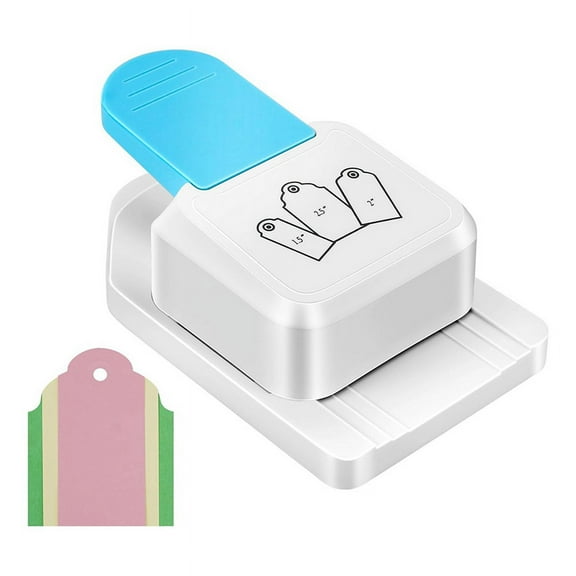 Craft Tag Punch, 1.5/2/ 2.5 Inch Paper Punches for Crafting,for DIY Projects Card Making Scrapbooking Craft,1set * Craft Tag Punch,Blue