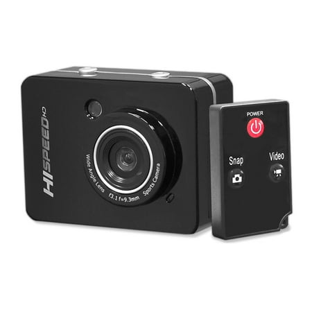 PYLE-SPORT PSCHD60BK - Hi-Speed HD 1080P Action Camera Hi-Res Digital Camera/Camcorder with Full HD Video 12.0 Mega Pixel Camera & 2.4 Touch Screen (Black Color)