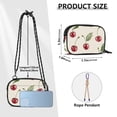 thumbnail image 4 of FORMRS Mini Crossbody Bag for Women Adjustable Shoulder Rope Travel Casual Phone Purse, Beige Cherry, 4 of 7