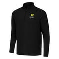 thumbnail image 2 of Men's-Antigua  Black Denny Hamlin Intent Quarter-Zip Top, 2 of 3