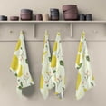 thumbnail image 2 of Bright Yellow Lemons Tea Towels Set of 1 Summer Fruit Kitchen Dish Cloth with Hanging Loop, 18"x28"Lint-Free Absorbent Towel for Kitchen Drying Wiping and Cleaning, 2 of 7